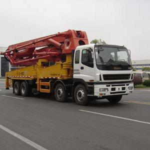 Refurbished concrete pump truck