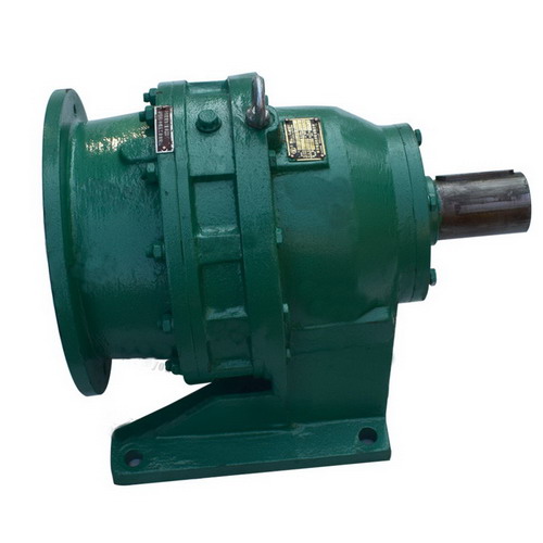 Flat belt cycloid gear reducer